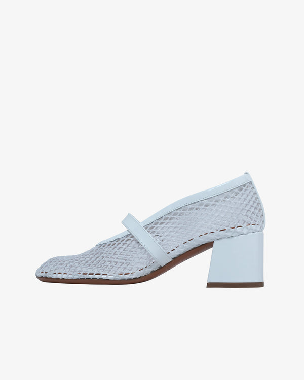 ALAÏA - Women's Fishnet Pumps 55 - (White)