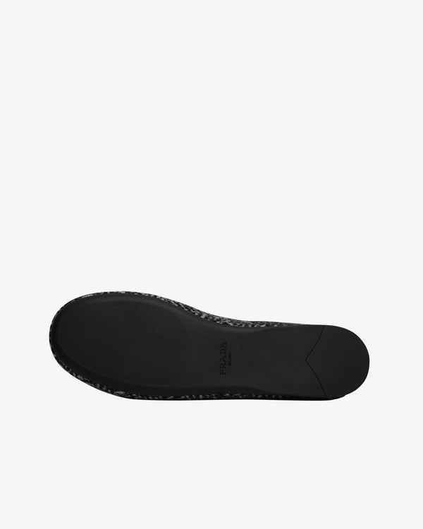 Prada - Women's Tweed Chevronflat Shoes - (Multi)