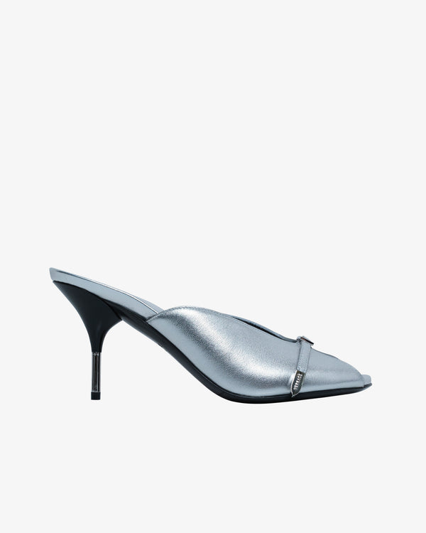 VERSACE - Women's Mule T.80 Lamb Leather - (Silver)
