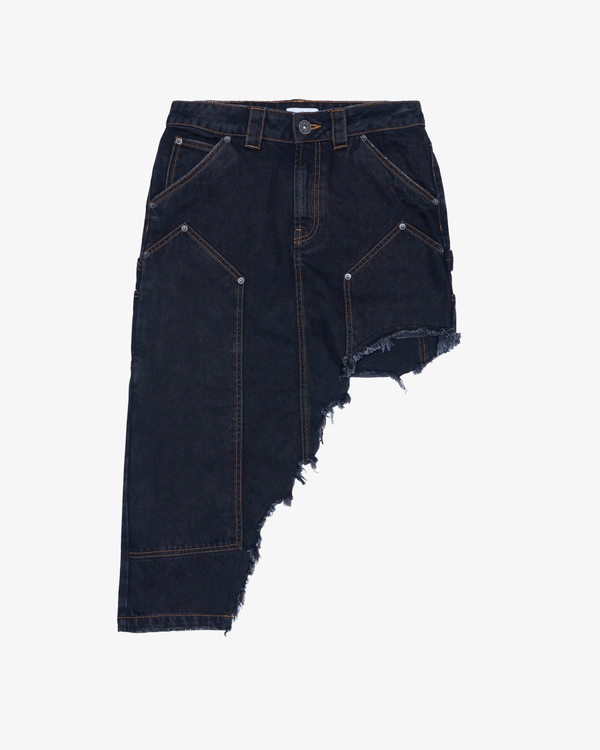 VAQUERA - Women's Asymmetrical Denim Skirt Woven - (Black)