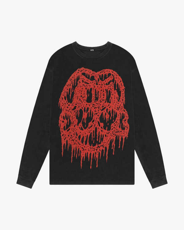 CHITO - Men's Bloody Long Sleeve Tee - (Black)