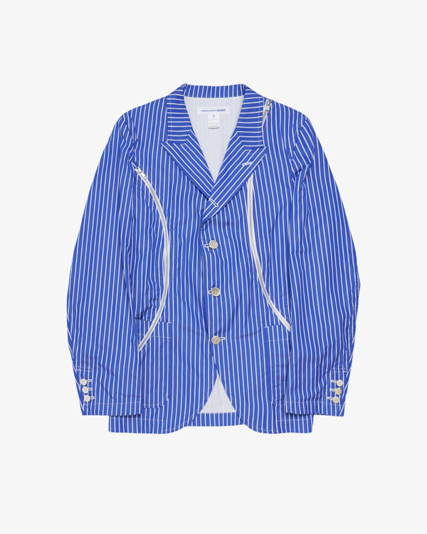CDG Shirt - Men's Stripe Cotton Poplin - (Stripes)