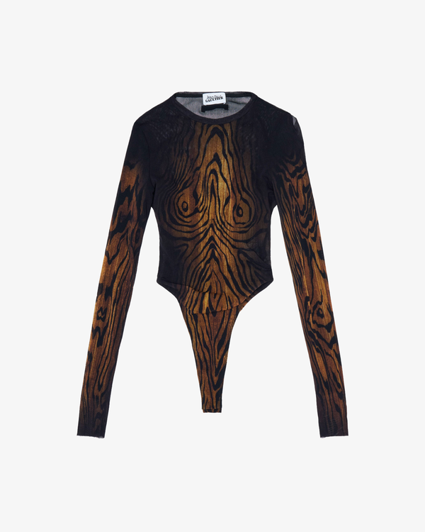 Jean Paul Gaultier - Women's Mesh Body Double Layer - (Brown0060)