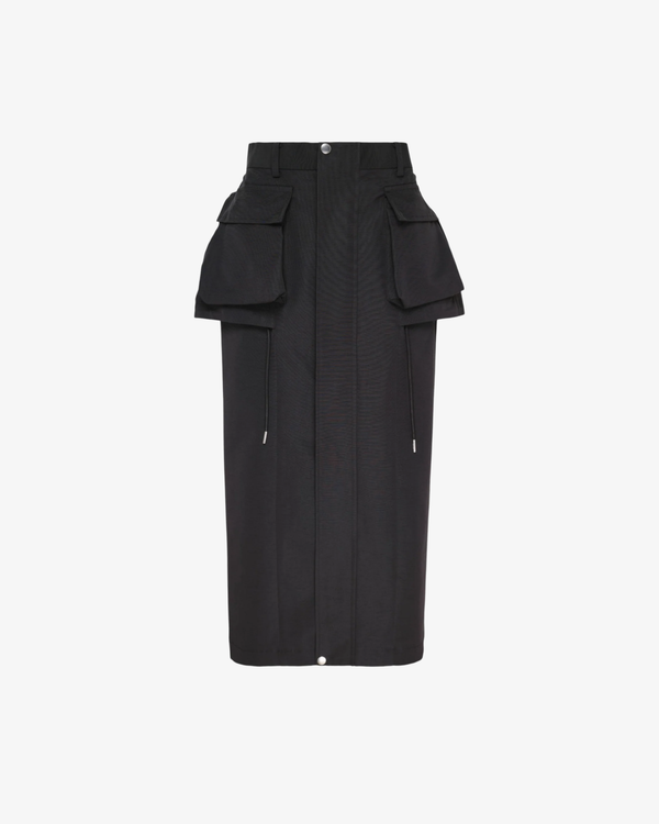SACAI - Women's Grosgrain Bonding Skirt - (Black)