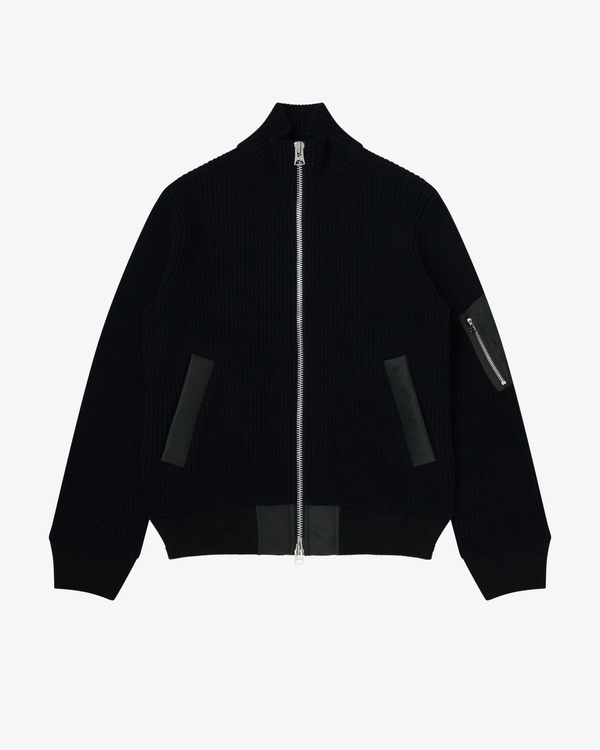 SACAI - Men's Wool Knit Blouson - (Navy)
