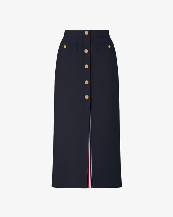 Thom Browne - Women's High Waisted Button Front Cardigan - (Navy)