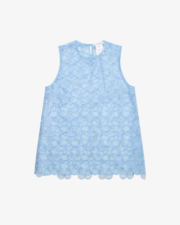 Cecilie Bahnsen - Women's Cerise Top Felicia Embroidery - (Light Blue)