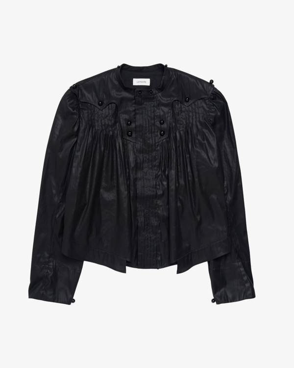 Lemaire - Women's Pleated Blouse - (Charcoal)