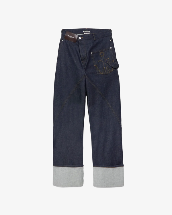J.W. Anderson - Men's Twisted Workwear Jean With Turnup - (Indigo)