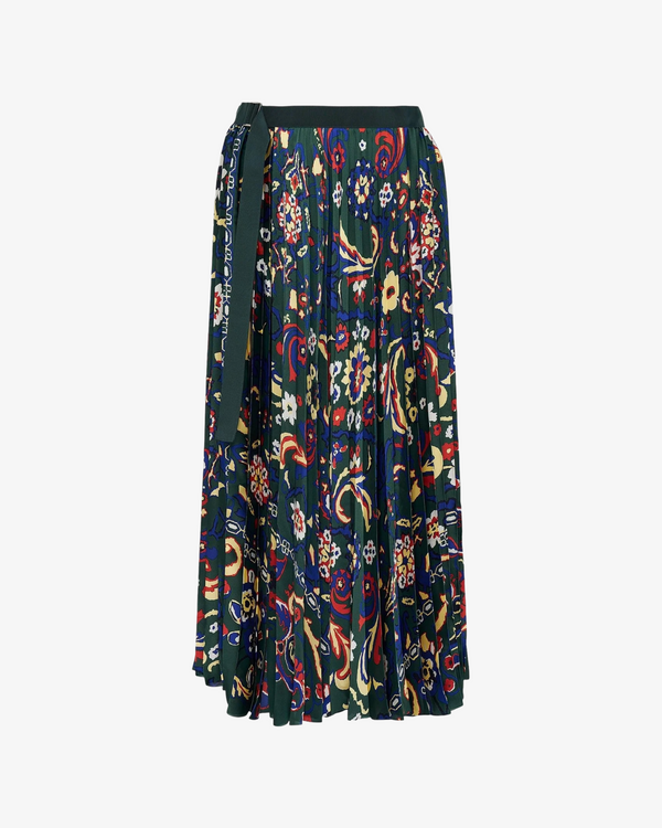 SACAI - Women's Floral Print Skirt - (Green551)