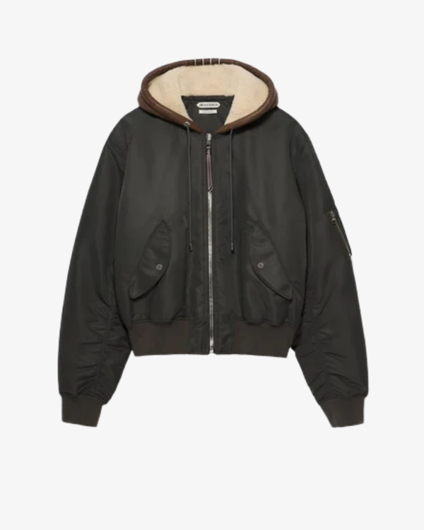 J.W. Anderson - Men's Hooded Bomber Jacket - (Khaki576)