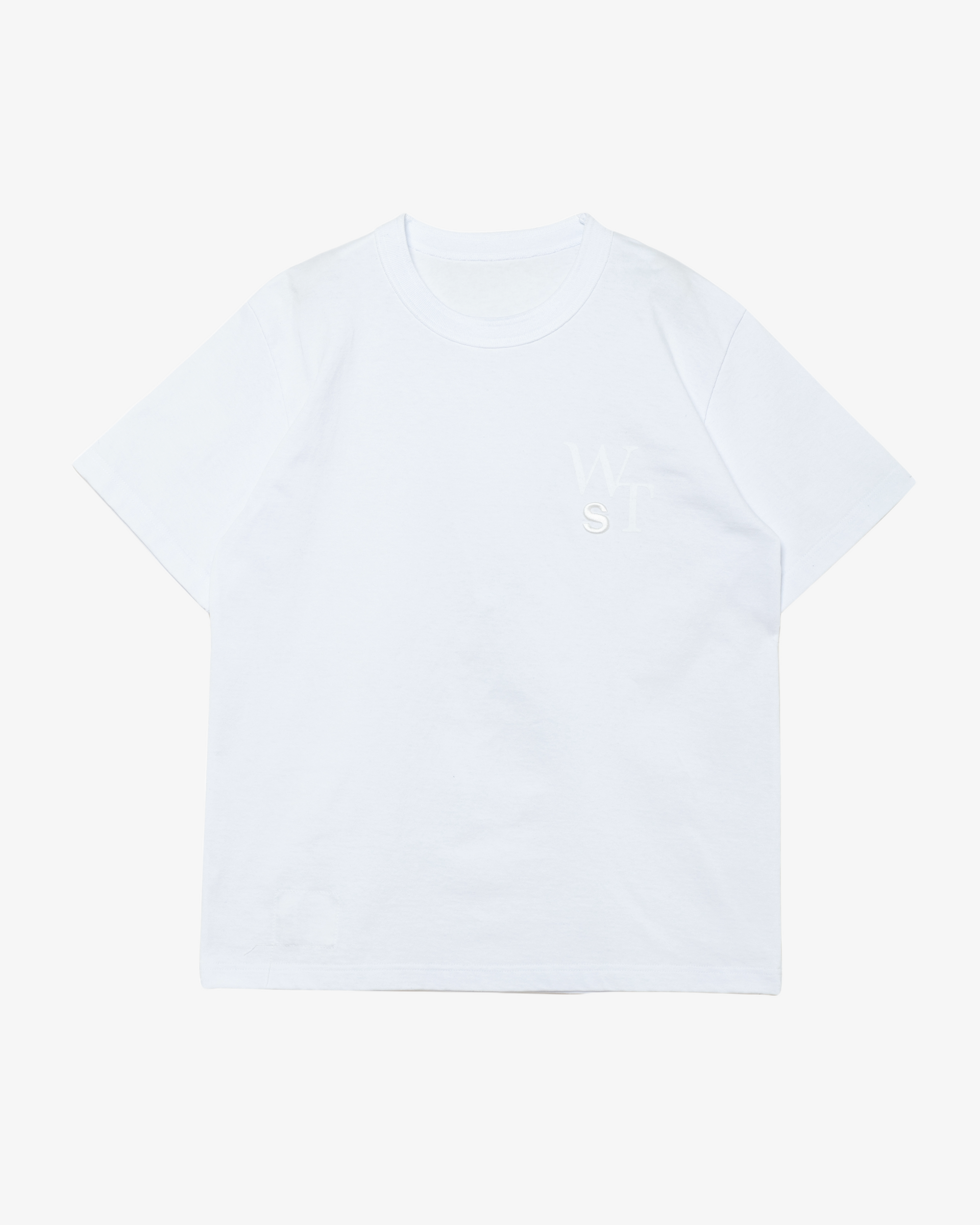 SACAI: Men's Wtaps Flock Print T-Shirt (White101) | DSMS E-SHOP SACAI: Men's Wtaps Flock Print T-Shirt (White101) | DSMS E-SHOP