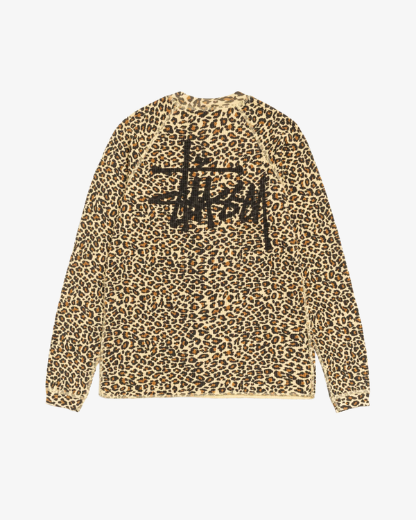 Stüssy - Men's Raglan Thermal Basic Stock - (Animal Print)
