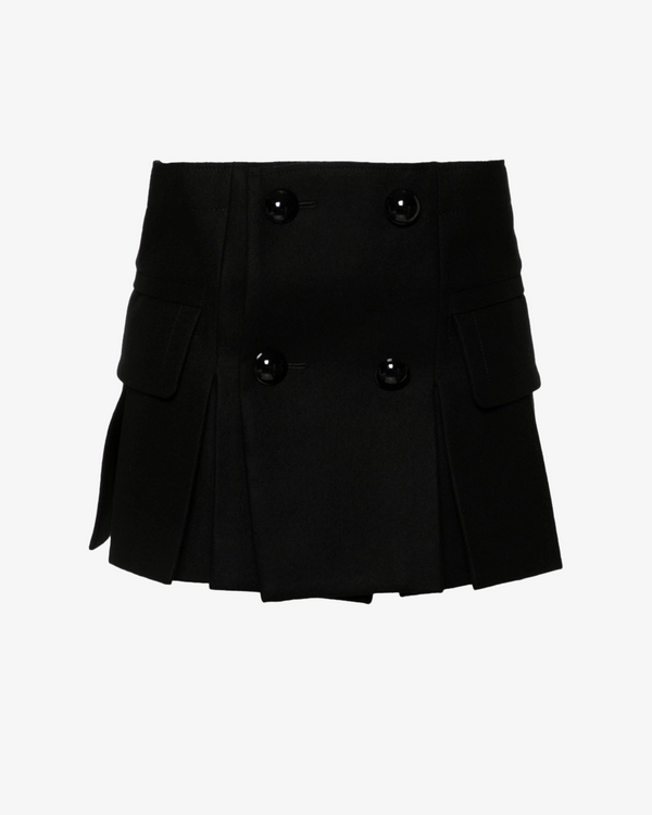 SACAI - Women's Wool Melton Shorts - (Black)