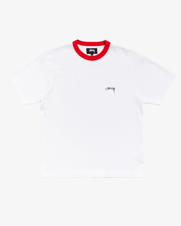 Stüssy -  Men's Ss Ringer Tee - (White)