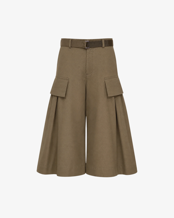 SACAI - Women's Grosgrain Bonding Pants - (Brown)