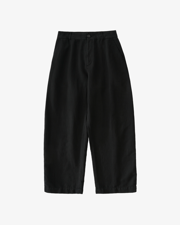 STUDIO NICHOLSON - Men's Curved Leg Pant - (Black)