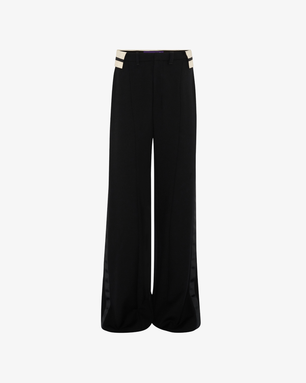 Jean Paul Gaultier - Women's Exposed Waistband Tailoring Trouser - (Black)