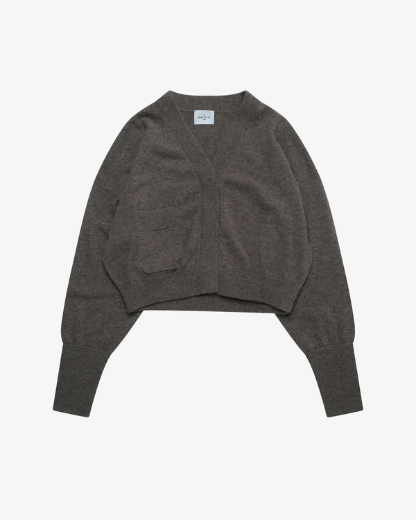 LE KASHA - Women's Bruges Cropped Cardigan With Pocket - (Olive)