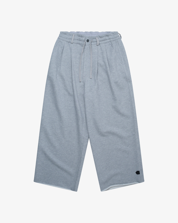 DSM Kei Ninomiya - Unisex Pleated Pants Back Pile Knit - (Grey)