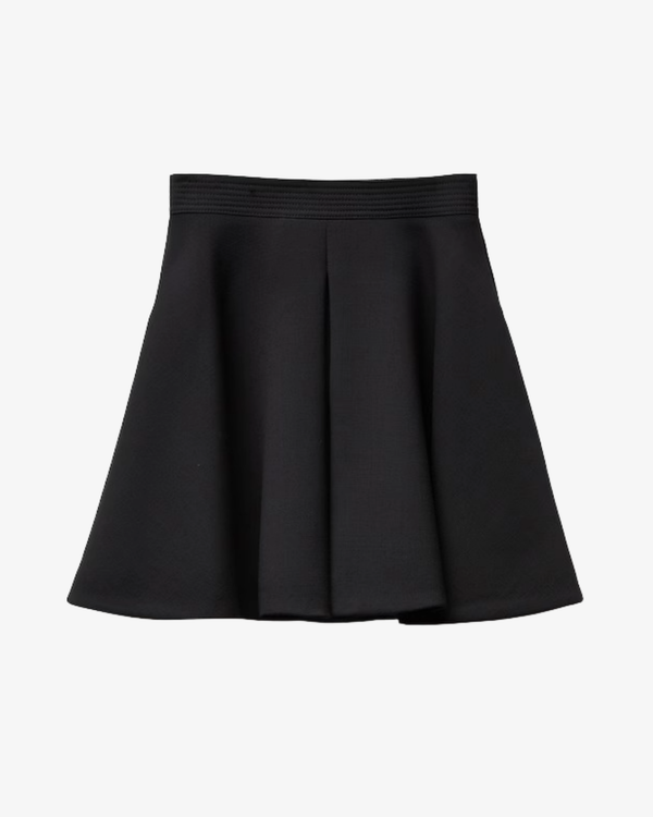 VERSACE - Women's Natté Wool Mini Skirt - (Black)