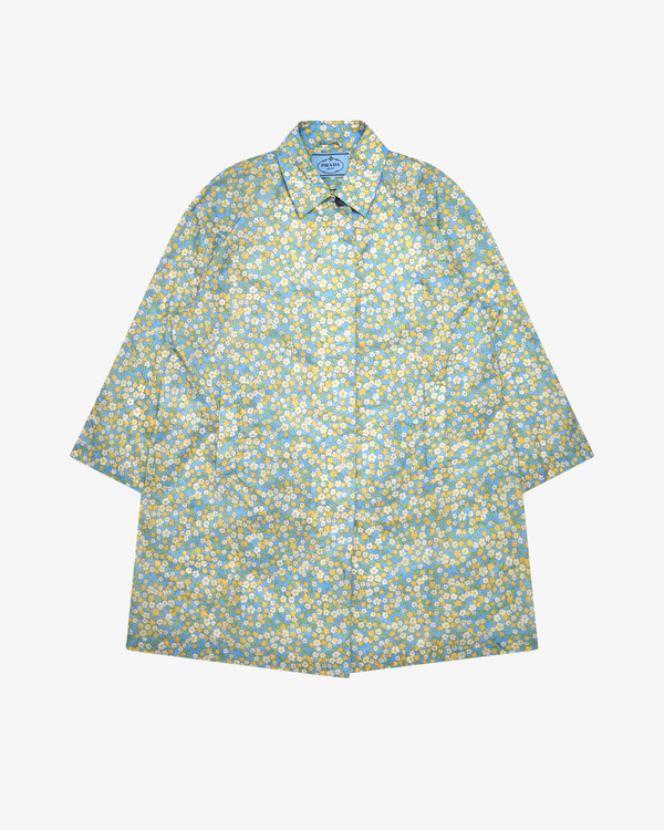 Prada - Women's Nylon Blossom Coat - (Floral)