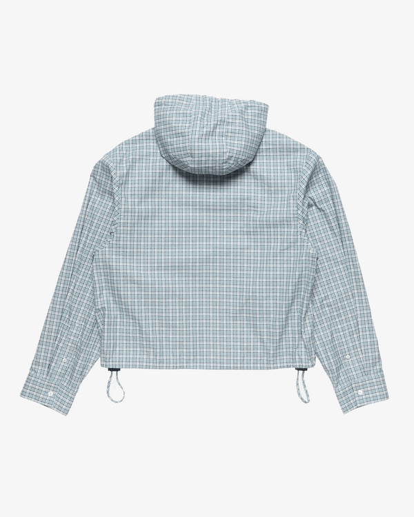 ACNE STUDIOS - Men's Hooded Check Jacket - (Blue)