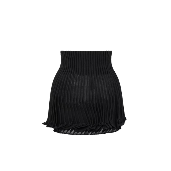 ALAÏA - Pleated Skirt - (Black)