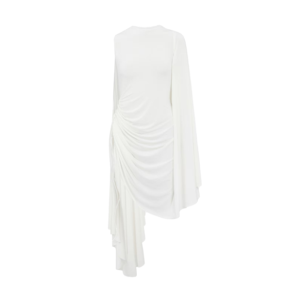 ALAÏA - Women's Draped Dress - (White)