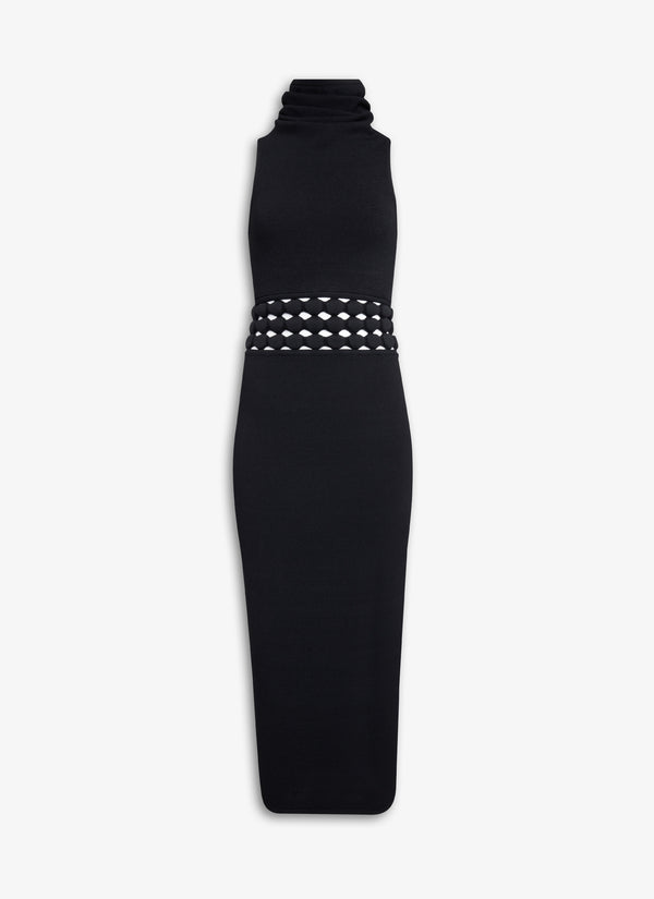 Alaïa - Women's Hooded Dress - (Black)