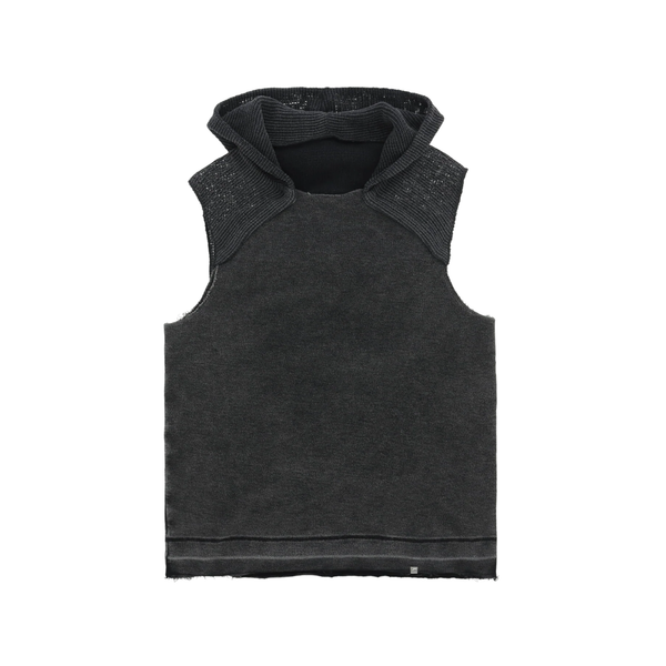 1017 ALYX - Men's Inside Out Hooded Vest - (BLK0003 Washed Black)