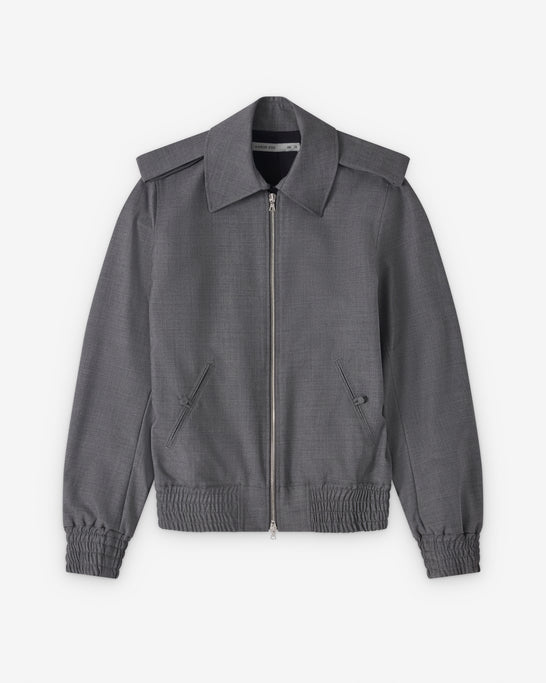 AARON ESH - Men's Wool Bomber - (Grey)