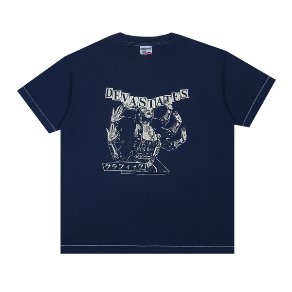 DEVÁ STATES - FUZZ T-Shirt - (Navy)