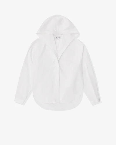 ALAÏA - Women's Poplin Hooded Shirt - (White)