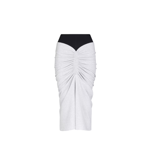 ALAÏA - Women's Draped Fleece Skirt - (White)