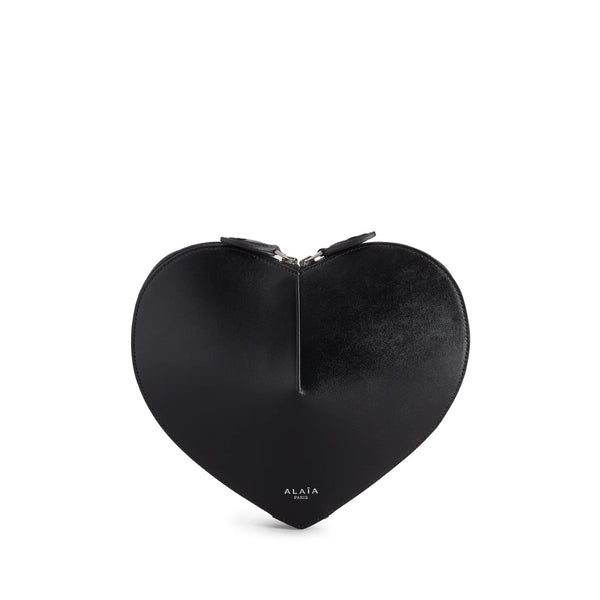 ALAÏA - Women's Le Coeur Leather Bag - (BLACK)