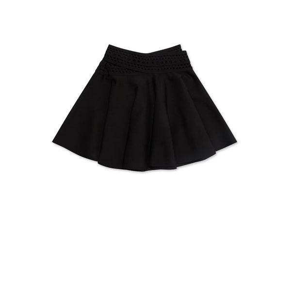 Azzedine Alaia_ALAÏA  - Women's Vienne Skater Skirt - (Black)_SKIRTS