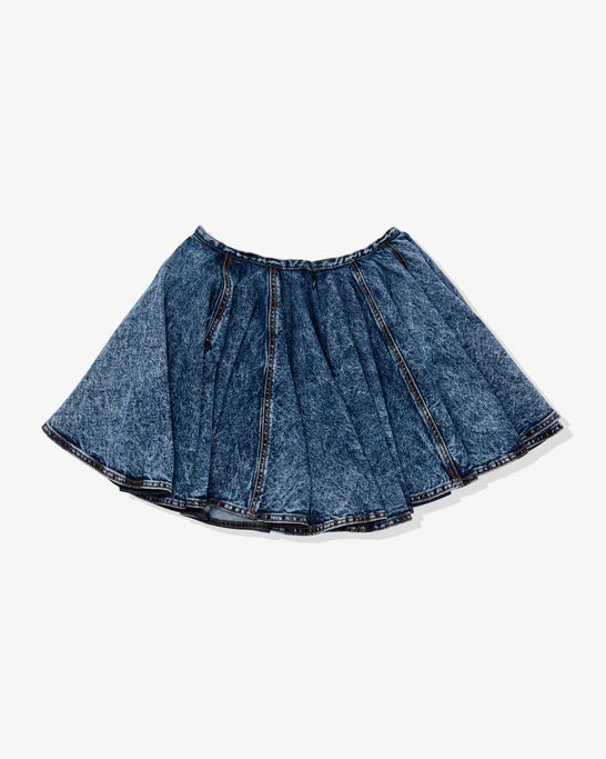 Azzedine Alaia_ALAÏA - Women's Skater Skirt - (Denim 524)_SKIRTS