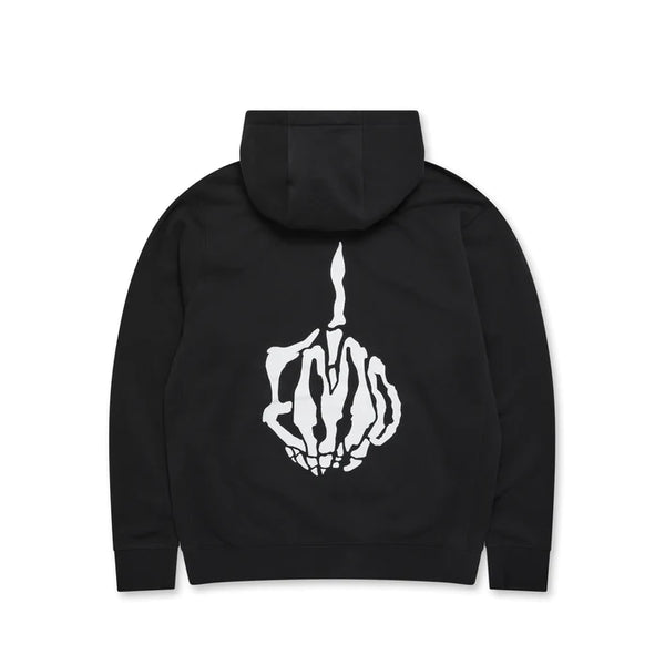Anne Imhof_ANNE IMHOF - Skeleton Middle Finger Hoodie - (Black)_SWEATSHIRTS