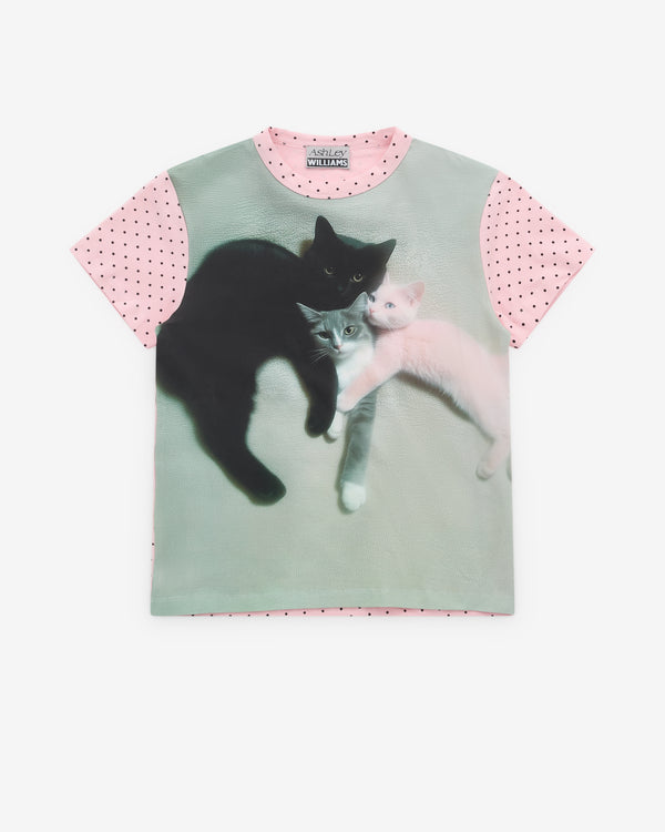 Ashley Williams - Women's Baby Tee - (Kitten Print)
