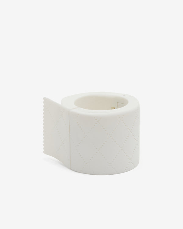Ashley Williams - Women's Ribbed Paper Roll Bracelet - (White)