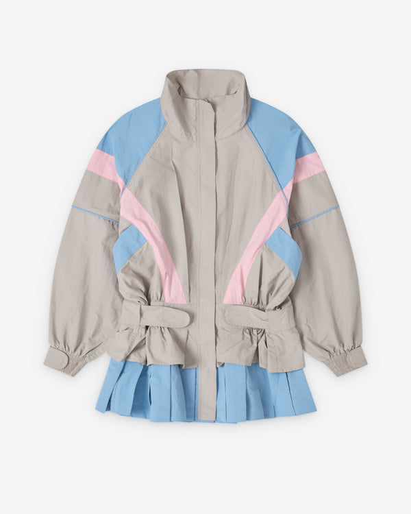 Ashley Williams - Women's Short Windbreaker Dress - (Grey)