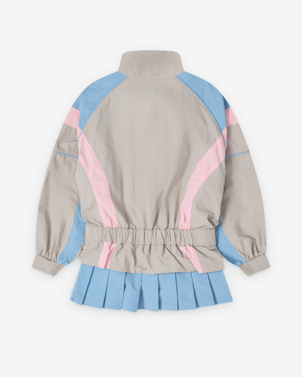 Ashley Williams - Women's Short Windbreaker Dress - (Grey)