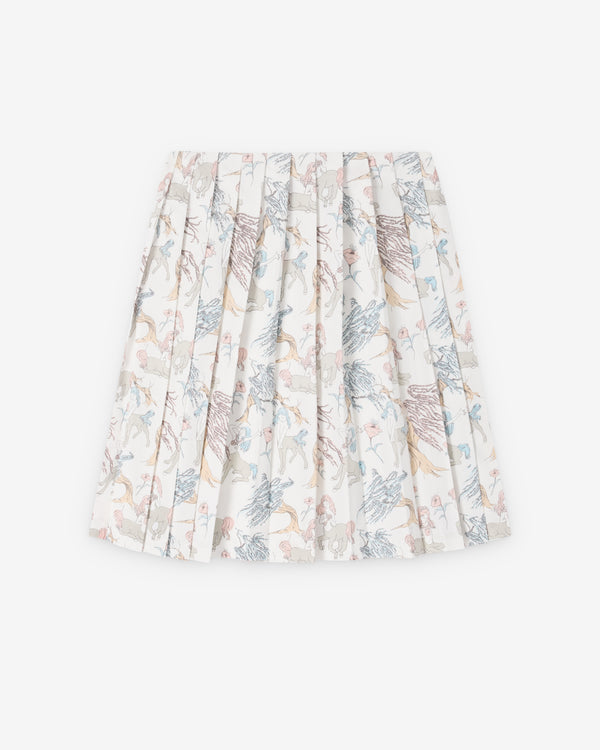 Ashley Williams - Women's Pleated Belt Skirt - (Print)