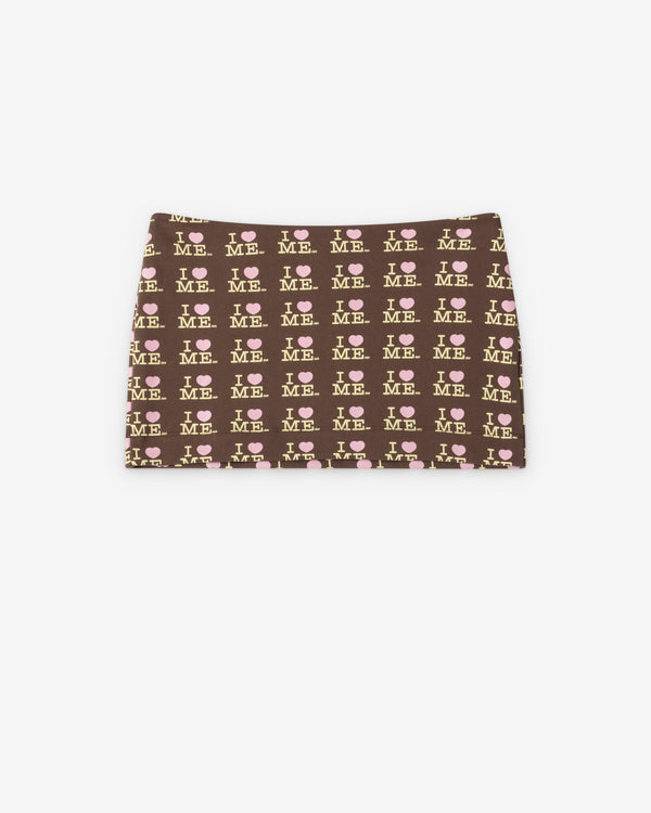 Ashley Williams - Women's Heart Me Mini Skirt - (Brown)