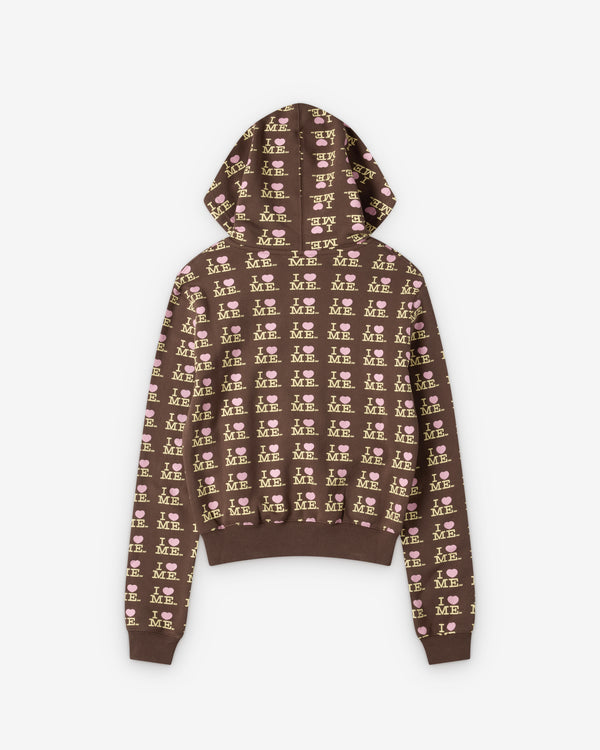 Ashley Williams - Women's Heart Me Shrunken Hoodie - (Brown)