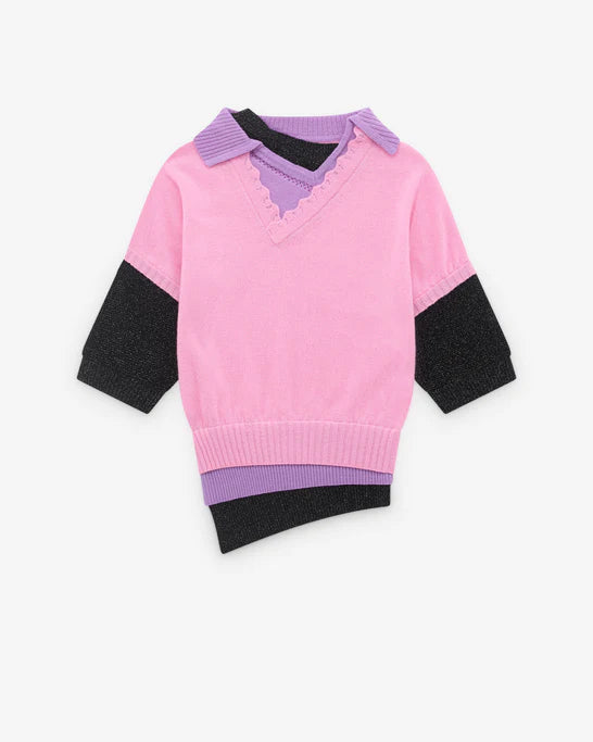AUGUST BARRON - Women's Triple Sweater  - (Pink)