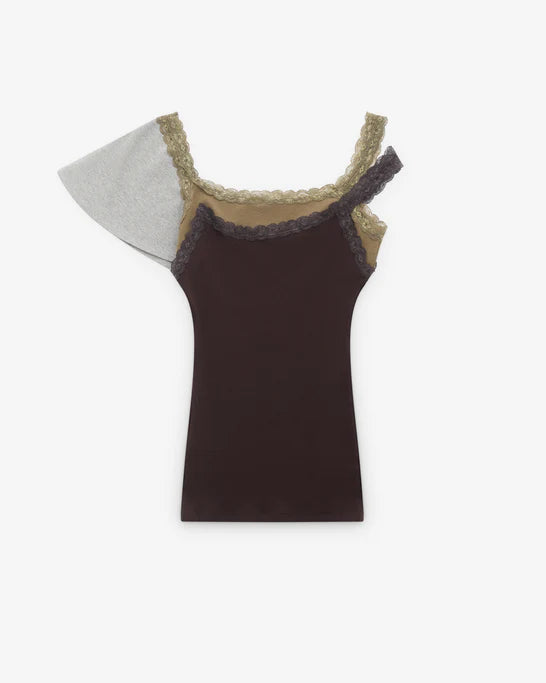 AUGUST BARRON - Women's Double Tank Top - (Brown)