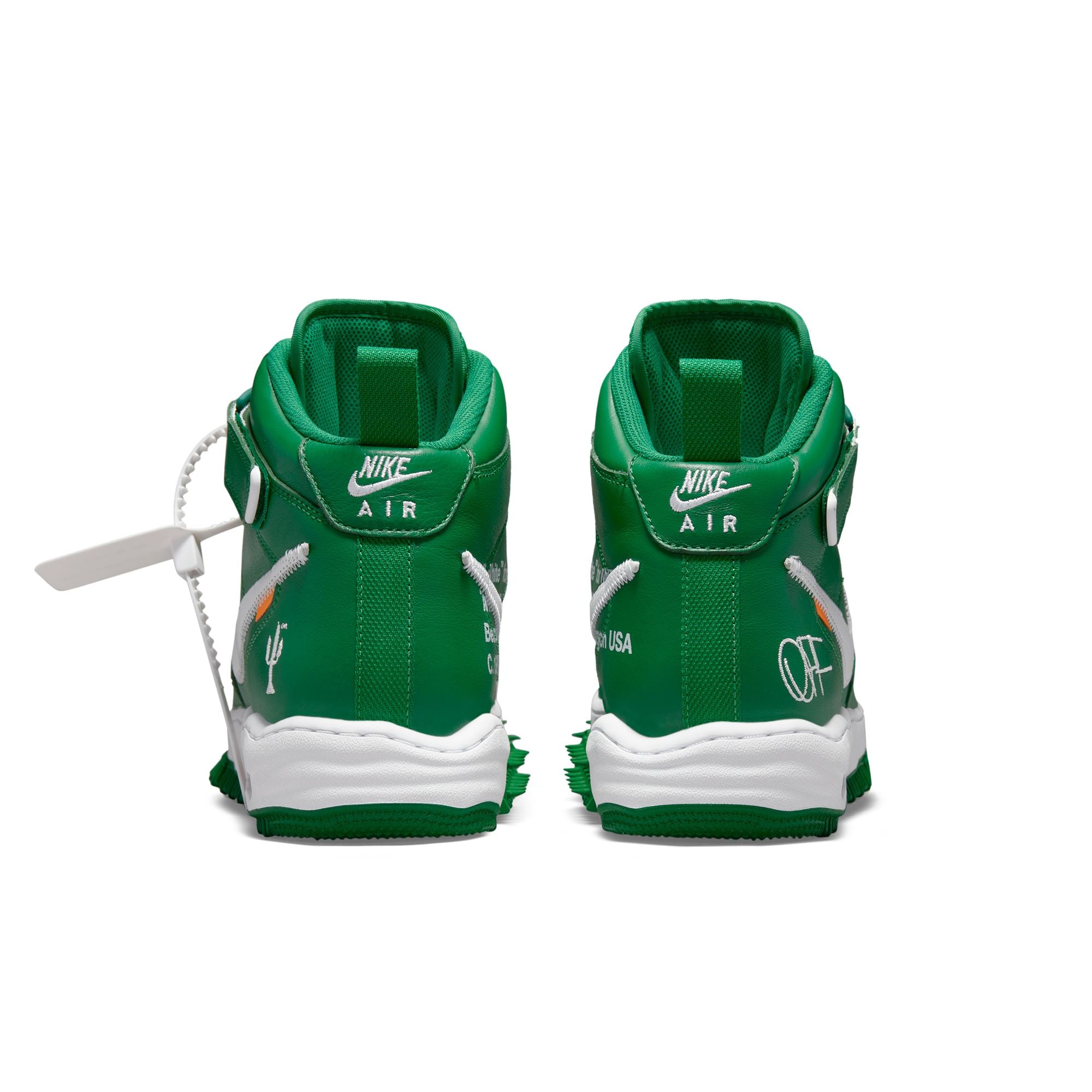 Nike air force on sale 1 off white green