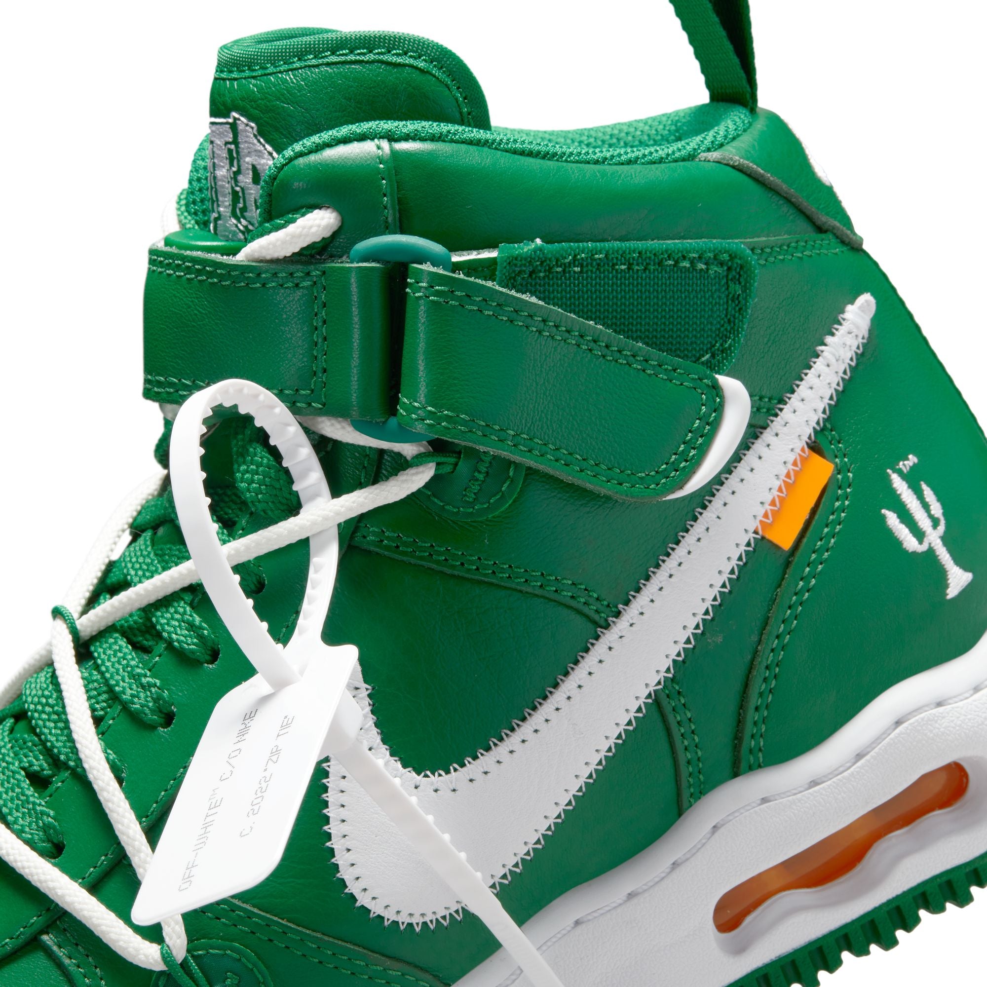 Nike air force white on sale green